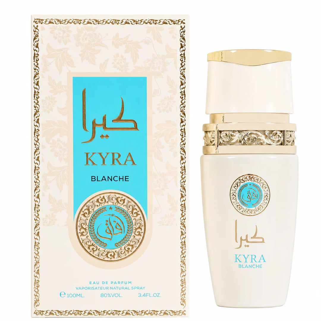 Kyra Blanche Eau de Parfum 3.4 oz / 100ml – Fresh Floral Perfume, Elegant Feminine Fragrance Spray, Full Size EDP for Women, Everyday &amp; Evening Scent