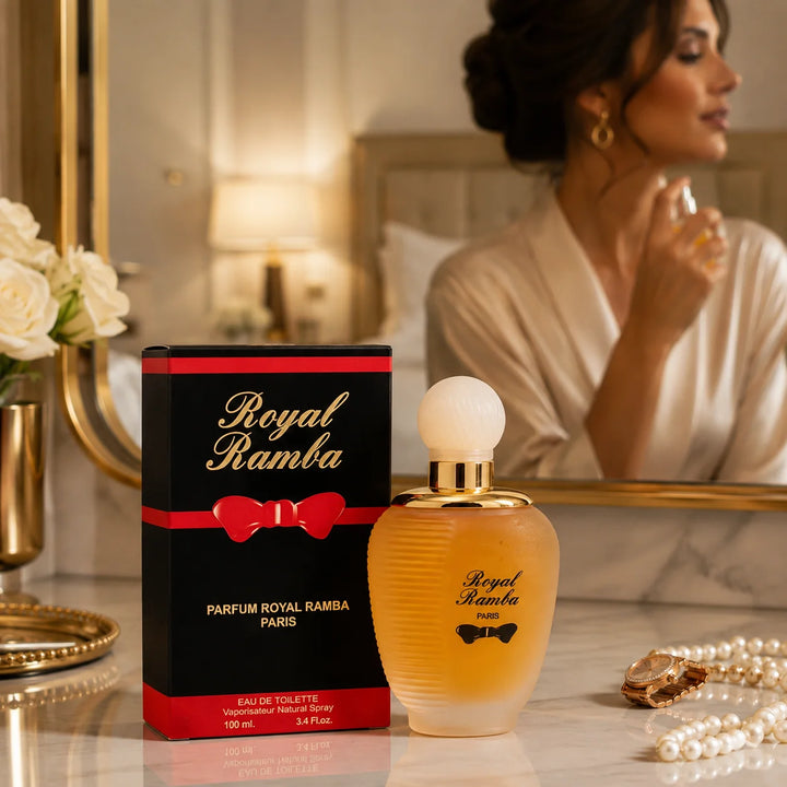 Royal Ramba Eau de Toilette 3.4 oz / 100ml – Warm Floral Fragrance Spray, Full Size EDT, Elegant Everyday Perfume for Women, Day &amp; Evening Scent
