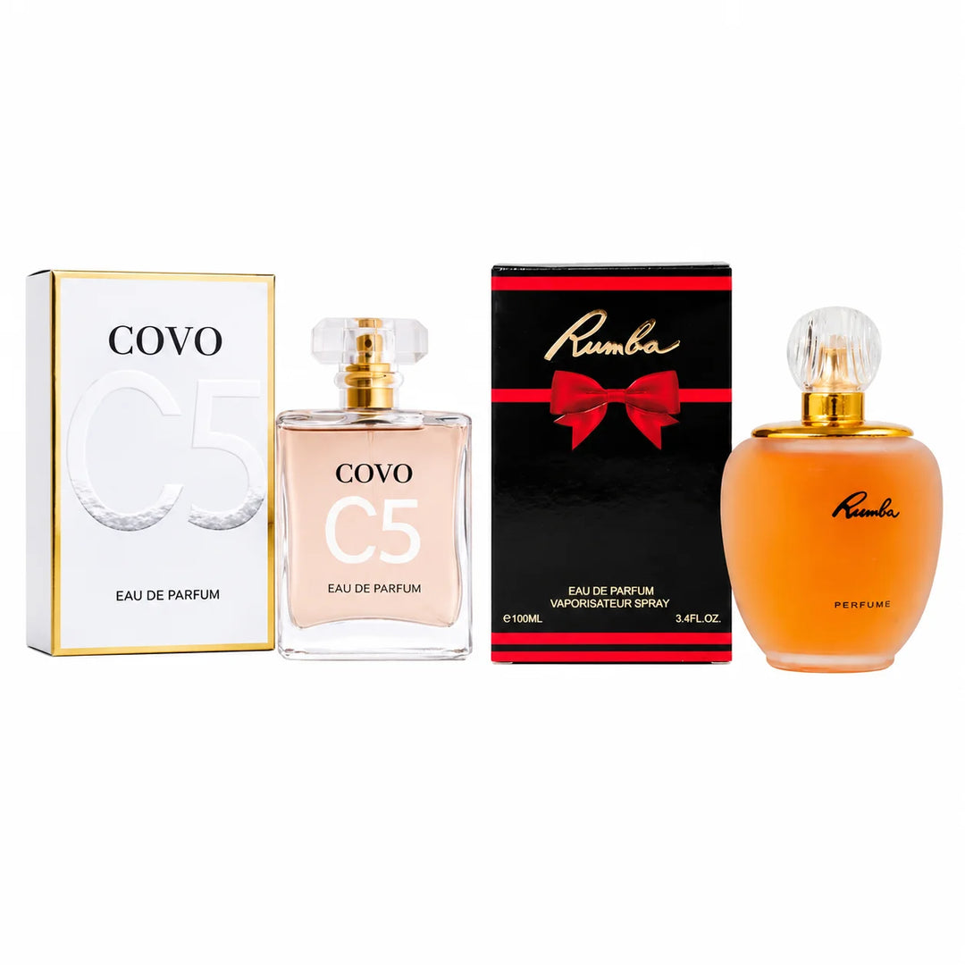 2 Piece Eau de Parfum Gift Set - 100ml Each - Long Lasting Fragrance Set for Everyday Wear