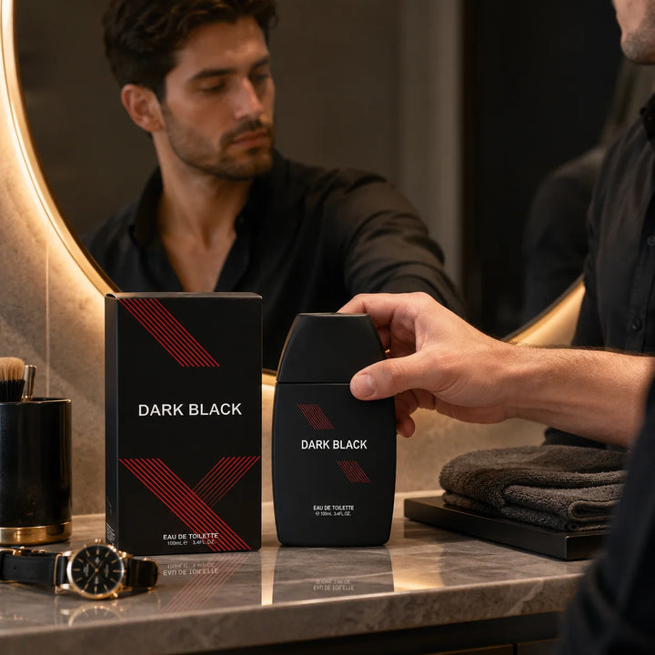 Dark Black Eau de Toilette for Men 100ml / 3.4 Fl Oz – Men’s Cologne Spray, Masculine Fragrance for Everyday Wear, Evening &amp; Special Occasions