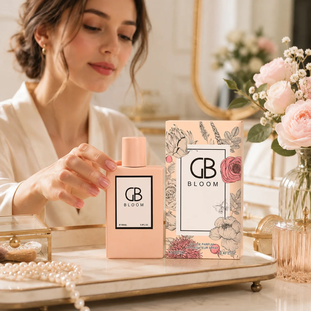 GB Bloom Eau de Parfum Spray 100ml – Elegant Everyday Perfume with Floral Gift Box