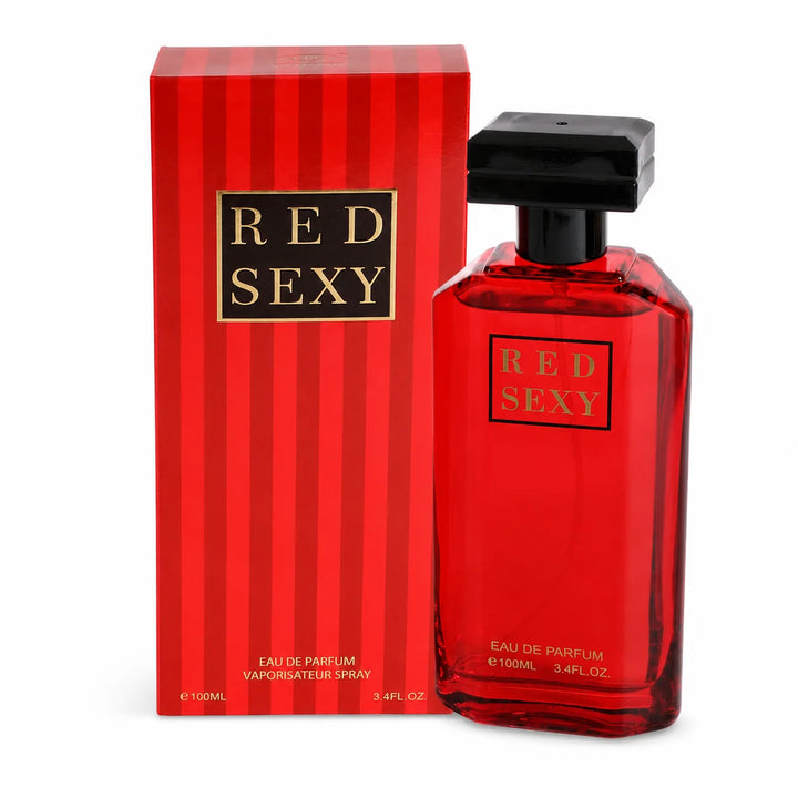 Red Sexy Eau de Parfum Spray 100ml – Bold Long-Lasting Perfume for Women, 3.4 Fl Oz