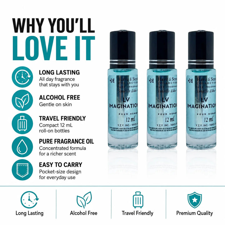 LV Imagination Concentrated Perfume Oil Pack of 3 - 12ml