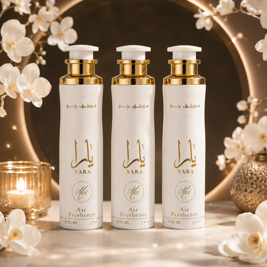 Lattafa Yara Moi Luxury Air Freshener Trio – Long-Lasting Room Spray