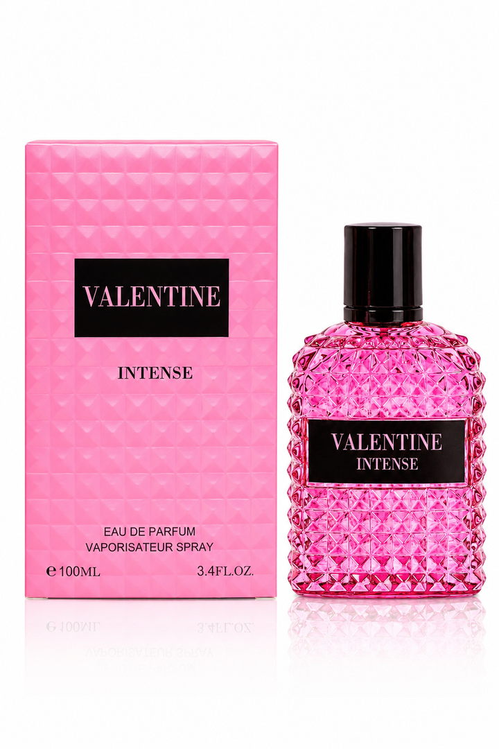 Valentine Intense Eau de Parfum for Women – Long Lasting Floral Fruity Sweet Perfume | 3.4 Fl Oz (100ml) Premium Women&