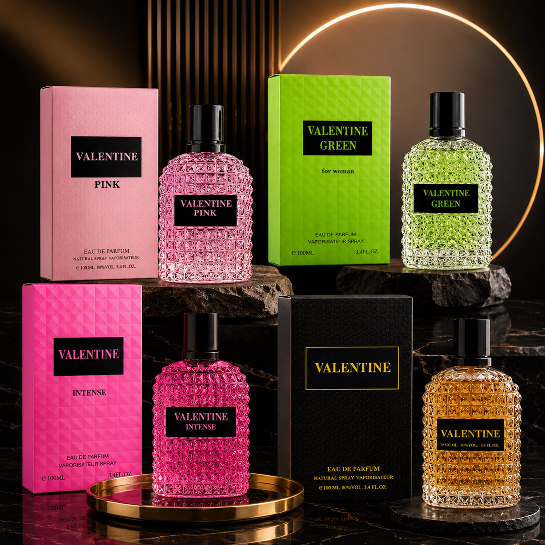 Valentine Perfume Gift Set for Women | Pink, Green, Intense &amp; Classic Eau De Parfum Collection | 4-Piece Long Lasting Women&