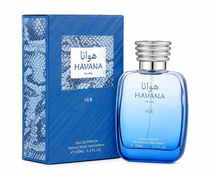 Havana Ice Eau de Parfum for Men, Long Lasting Fresh Aquatic Cologne Spray, Premium Citrus Woody Masculine Fragrance, Everyday Men&