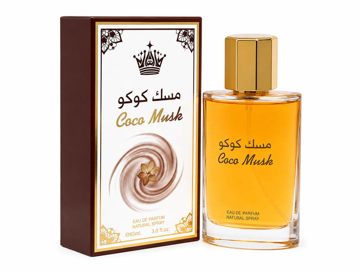 Coco Musk Eau de Parfum for Women &amp; Men – Warm Vanilla Musk Fragrance with Cocoa Notes, Long Lasting Unisex Perfume Spray, Everyday Luxury Scent, 60ml (3.0 Fl Oz)