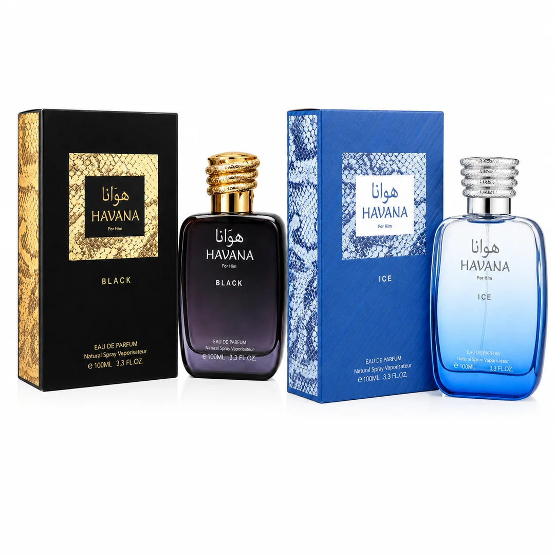 HAVANA Day &amp; Night Duo for Men – Black &amp; Ice Eau de Parfum Gift Set, Long Lasting Men&