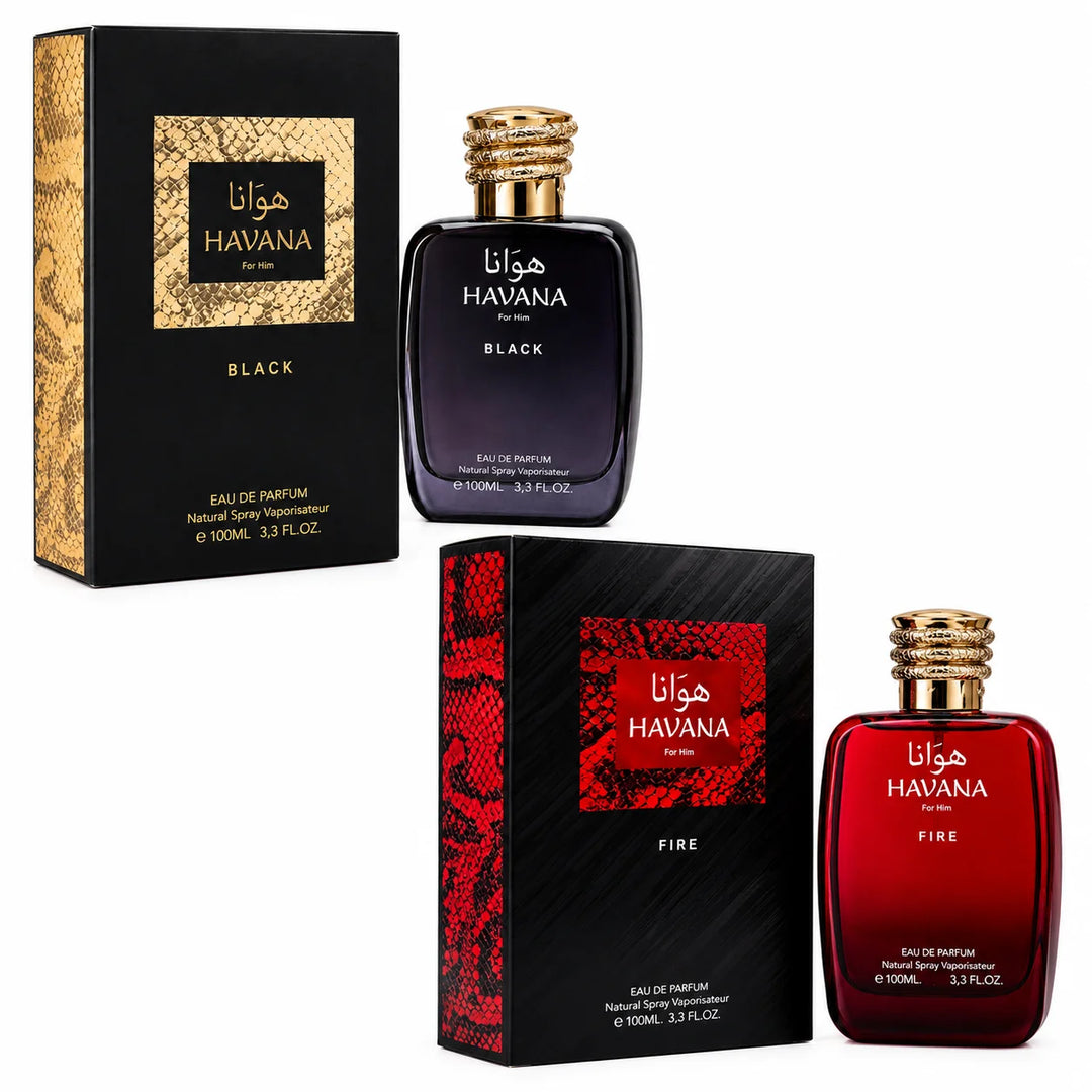 HAVANA Intense Duo for Men – Black &amp; Fire Eau de Parfum Gift Set, Long Lasting Men&
