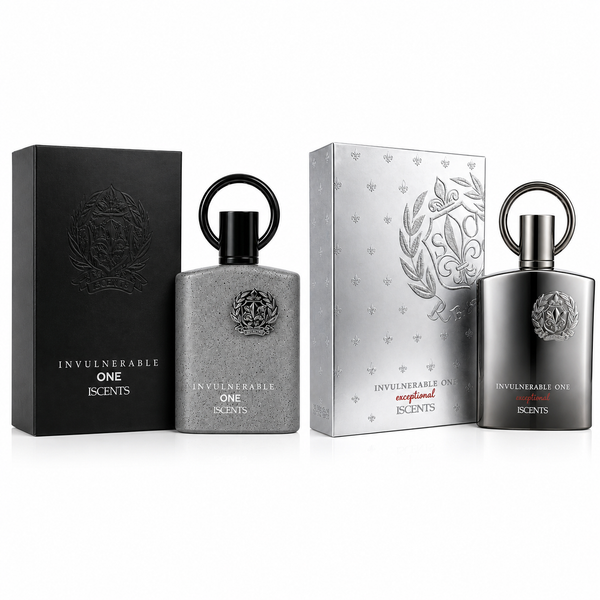 Invulnerable One Men's Cologne Gift Set – 2-Piece Eau de Parfum Collection Featuring Original & Exceptional, Long Lasting Luxury Men's Fragrance Bundle, Premium Cologne Set, 2 x 100ml (3.4 Fl Oz Each)