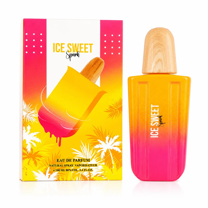 Ice Sweet Spark Eau de Parfum for Women 3.4 Fl Oz (100ml) | Long Lasting Sweet Fruity Floral Perfume | Tropical Summer Fragrance Spray | Fresh Everyday Women&