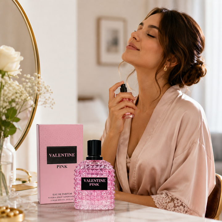 Valentine Pink 3.4 oz Eau de Parfum for Women | Sweet Floral Scent