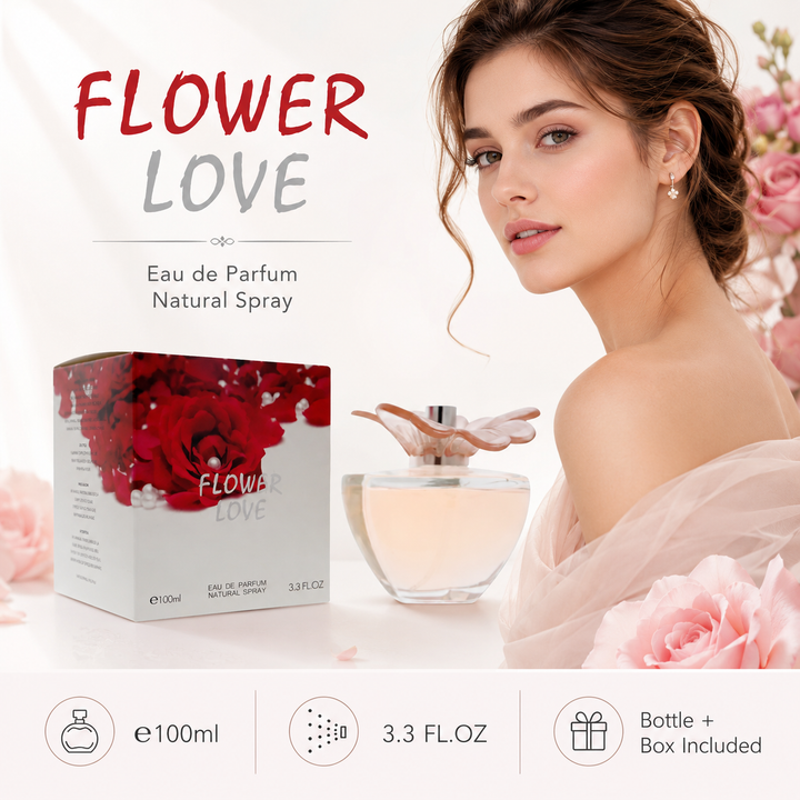 Flower Love for Women 3.3 oz EDP | Romantic Fruity Floral Scent