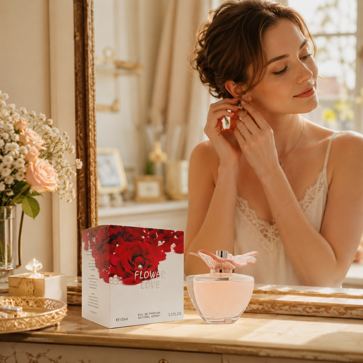 Flower Love for Women 3.3 oz EDP | Romantic Fruity Floral Scent