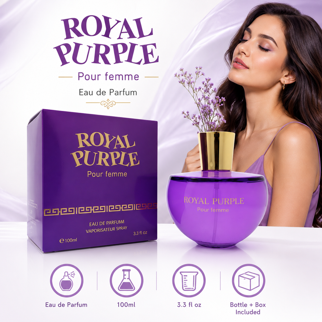 Royal Purple 3.3 oz Eau de Parfum for Women | Sweet Floral Scent