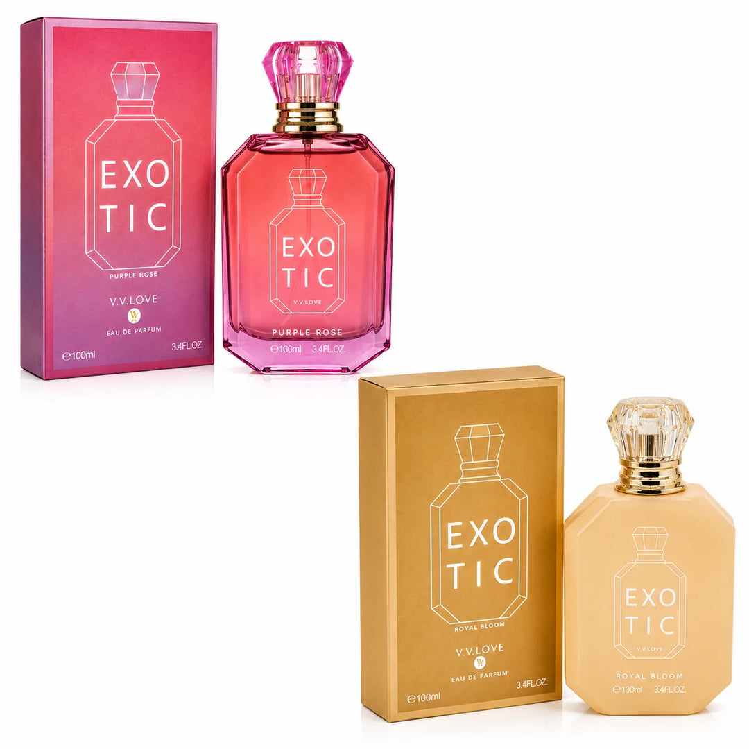 Purple Rose &amp; Royal Bloom Eau de Parfum Gift Set for Women – 2 Pack 100ml / 3.4 Fl Oz Each Floral Fragrance Perfume Collection