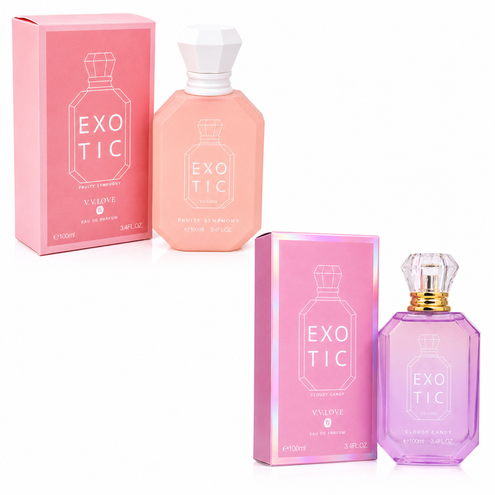 Fruity Symphony &amp; Cloudy Candy Eau de Parfum Gift Set for Women – 2 Pack 100ml / 3.4 Fl Oz Each Sweet &amp; Fruity Fragrance Perfume Collection