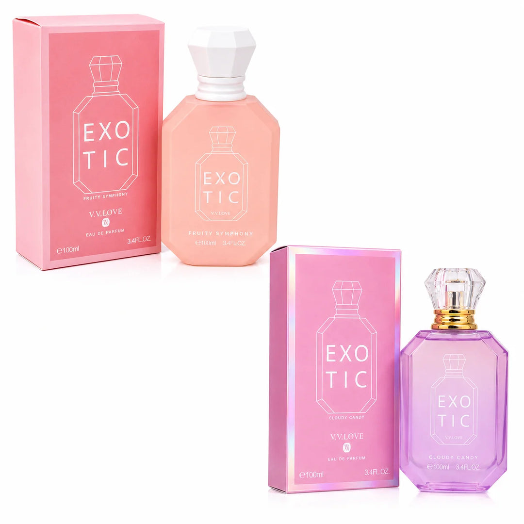 Fruity Symphony &amp; Cloudy Candy Eau de Parfum Gift Set for Women – 2 Pack 100ml / 3.4 Fl Oz Each Sweet &amp; Fruity Fragrance Perfume Collection