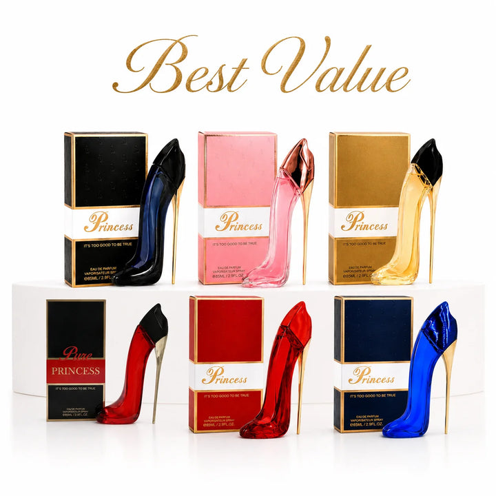 Princess High Heel Perfume Collection for Women – 6-Piece Eau de Parfum Gift Set, Long Lasting Women&