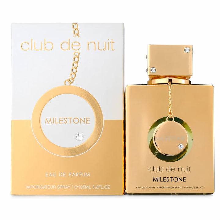 Armaf Club De Nuit Milestone Eau de Parfum 3.6 Fl Oz (105ml) – Unisex Fresh Aquatic Fragrance with Citrus, Marine, Fruity, Woody &amp; Musk Notes – Eau de Parfum for Women &amp; Men