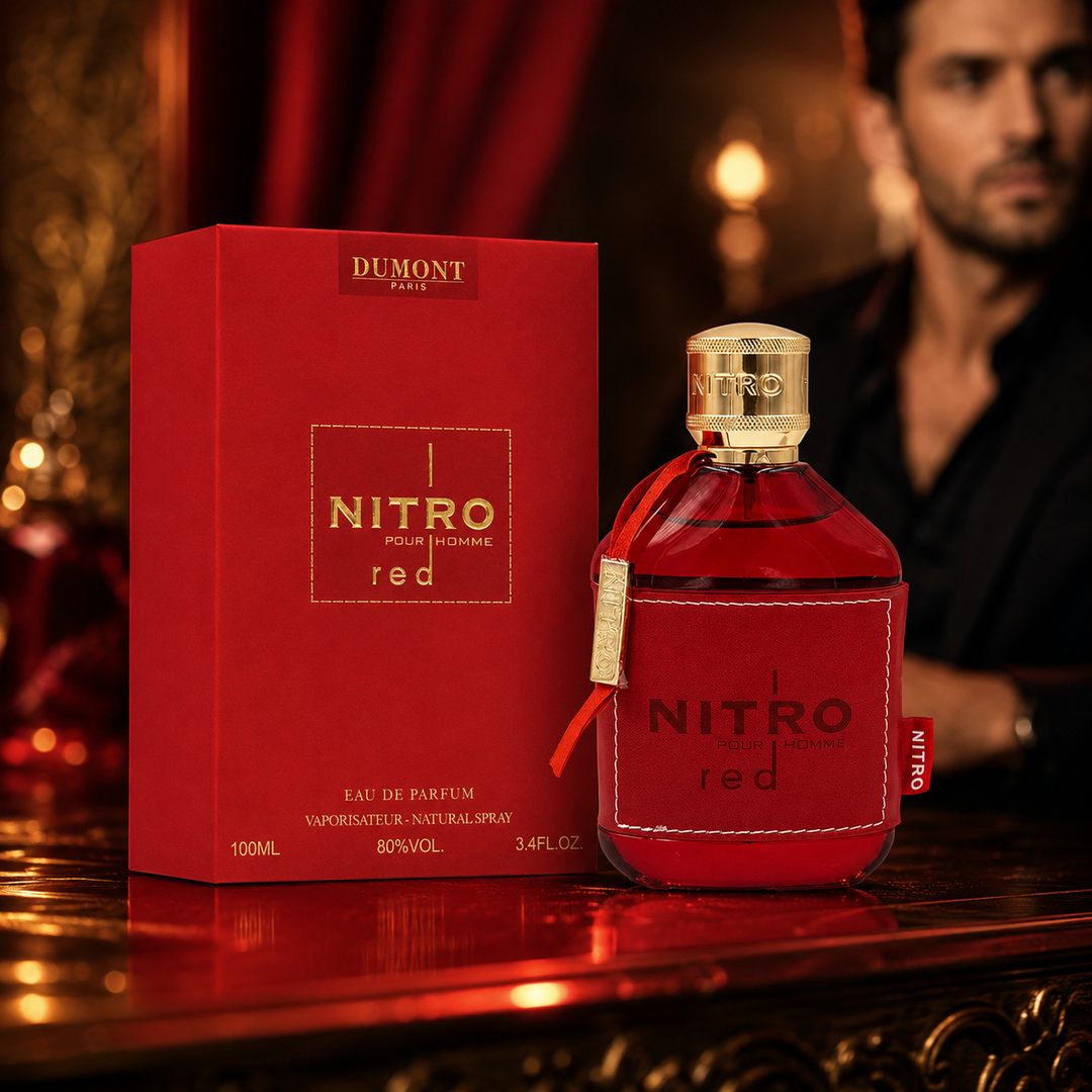 Dumont Nitro Red Pour Homme Eau de Parfum 3.4 Fl Oz (100ml) – Fruity, Citrus, Sweet &amp; Woody Men’s Fragrance – Long-Lasting EDP Natural Spray for Men
