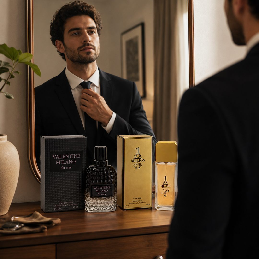 Men’s Cologne Set 2 Pack – Long Lasting Eau de Parfum for Men 100ml Each – Warm Spicy Sweet Fragrance, Fresh Masculine Perfume Gift Set – Milano Men &amp; Gold Edition