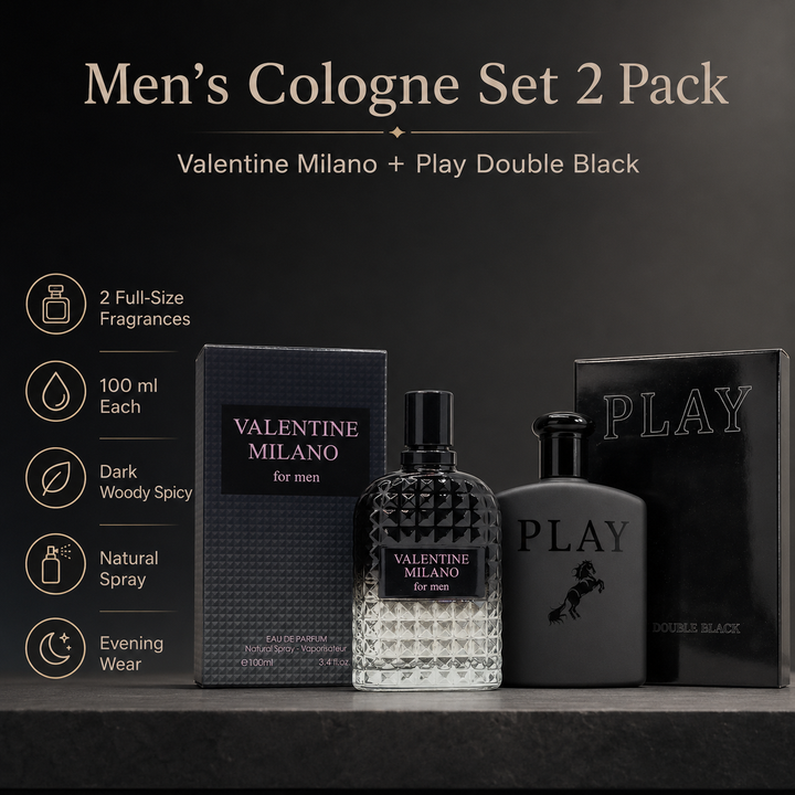 Milano Men &amp; Play Double Black 2-Pack 100ml | Men&