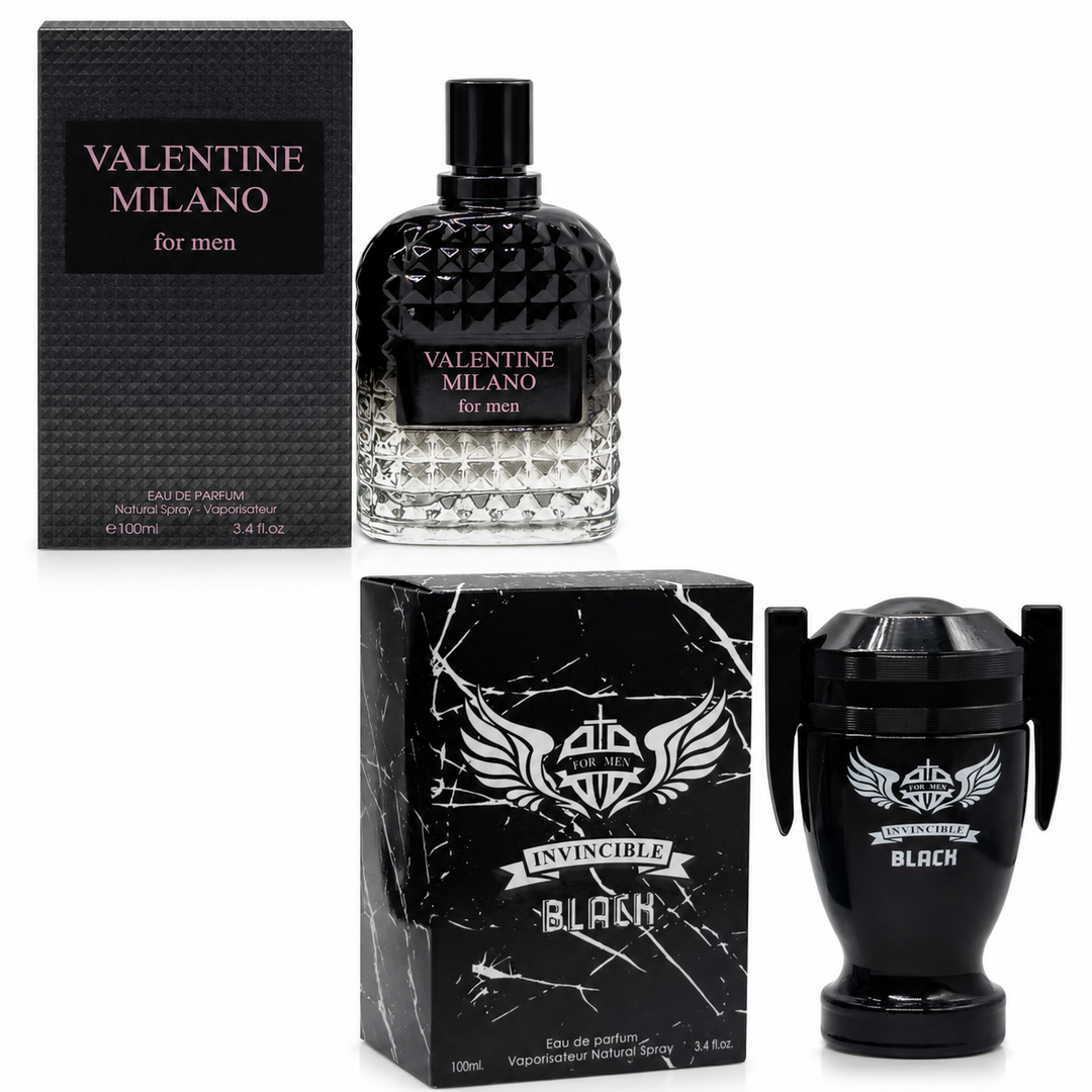 Milano Men &amp; Invincible Black 2-Pack 100ml | Men&
