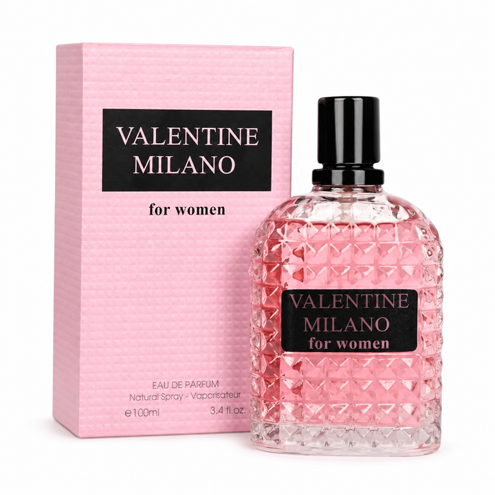 Valentine Milano 3.4 oz Eau de Parfum for Women | Amber Floral Scent