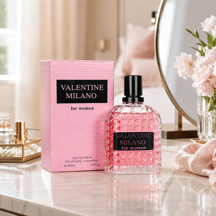 Valentine Milano 3.4 oz Eau de Parfum for Women | Amber Floral Scent