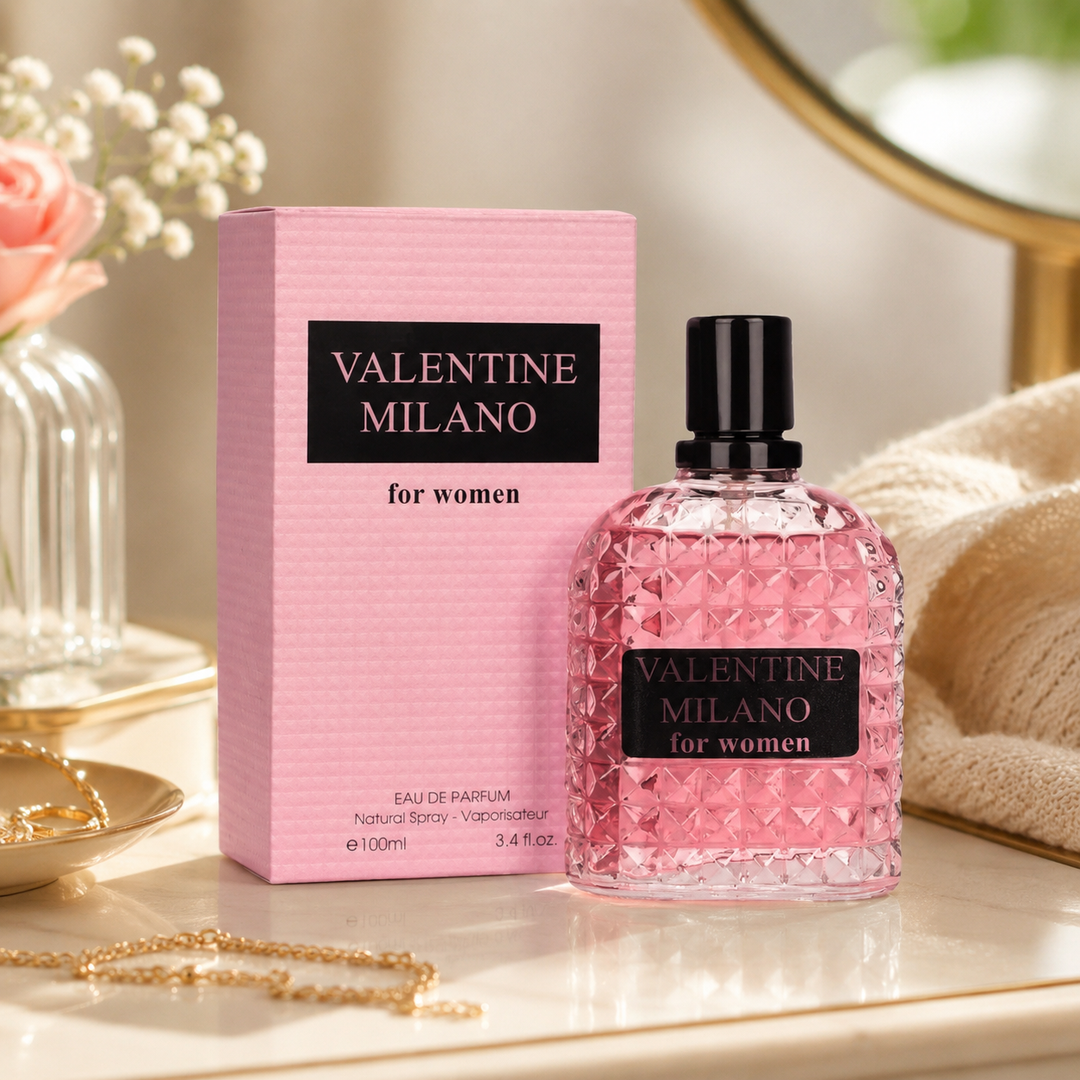 Valentine Milano 3.4 oz Eau de Parfum for Women | Amber Floral Scent