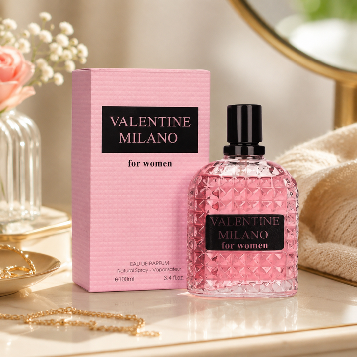 Valentine Milano 3.4 oz Eau de Parfum for Women | Amber Floral Scent