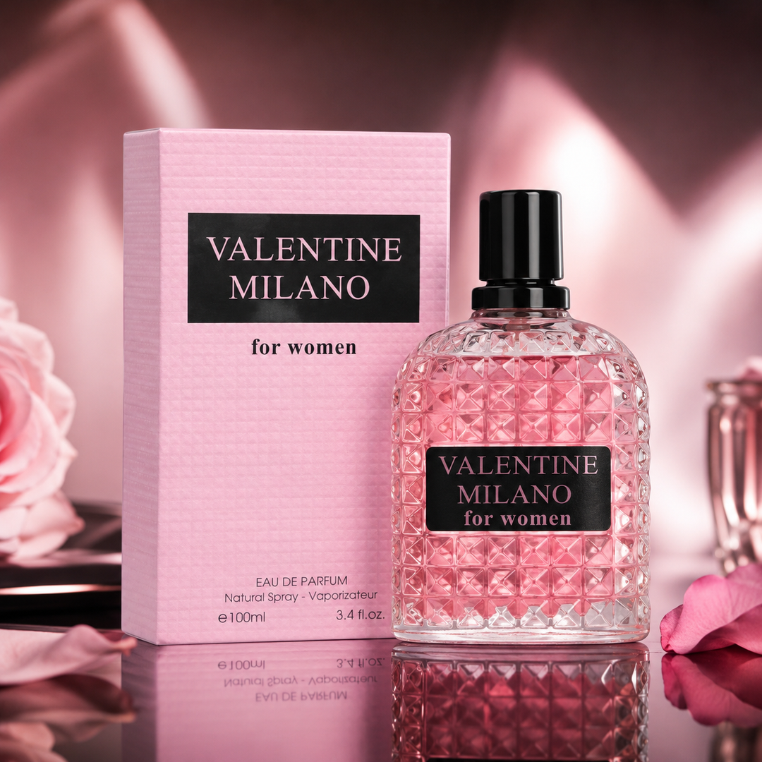 Valentine Milano 3.4 oz Eau de Parfum for Women | Amber Floral Scent