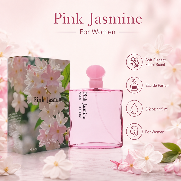 Pink Jasmine for Women 3.2 oz EDP | Soft Elegant Floral Scent