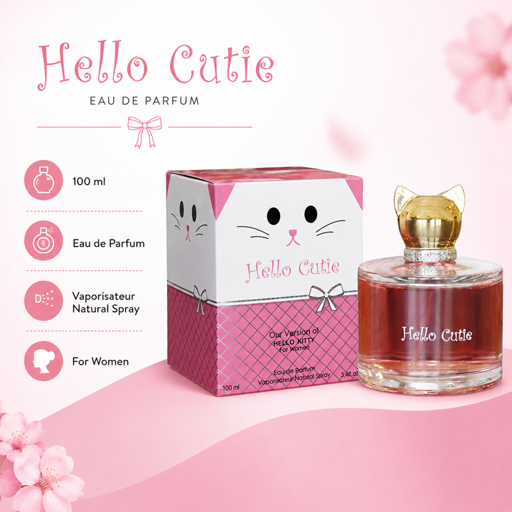 Hello Cutie 3.4 oz Eau De Parfum for Women | Sweet Fruity Scent