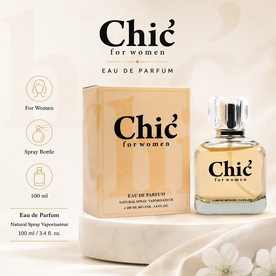 Chic for Women 3.4 oz Eau de Parfum | Fresh Fruity Floral Scent