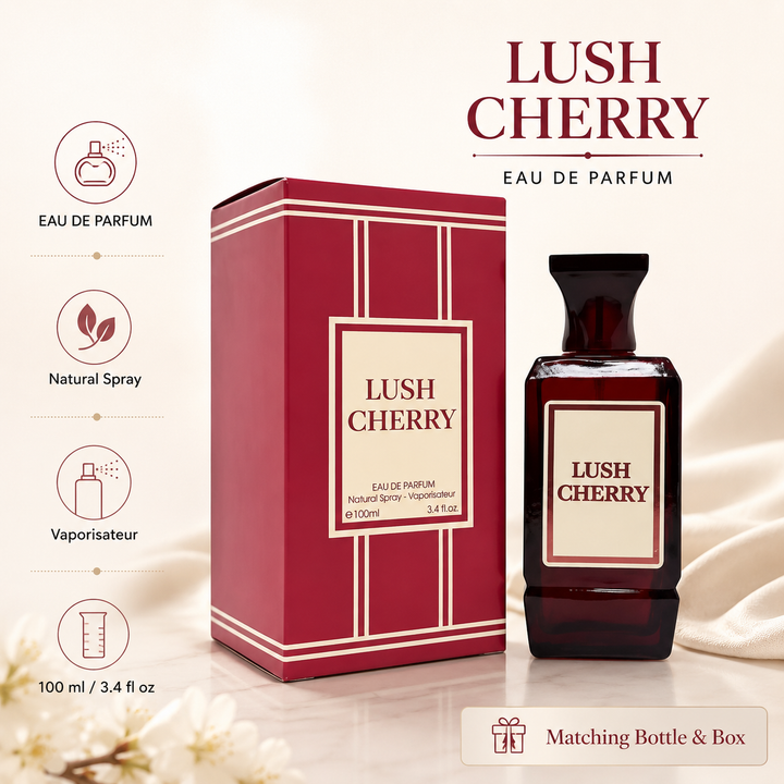Lush Cherry for Women 3.4 oz EDP | Sweet Fruity Cherry Scent