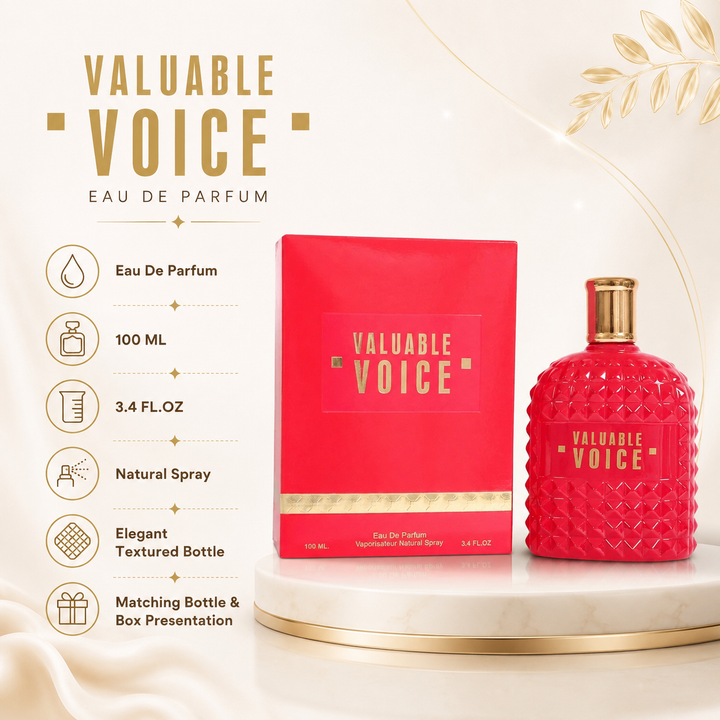 Valuable Voice for Women 3.4 oz EDP | Floral Musky &amp; Vanilla Scent