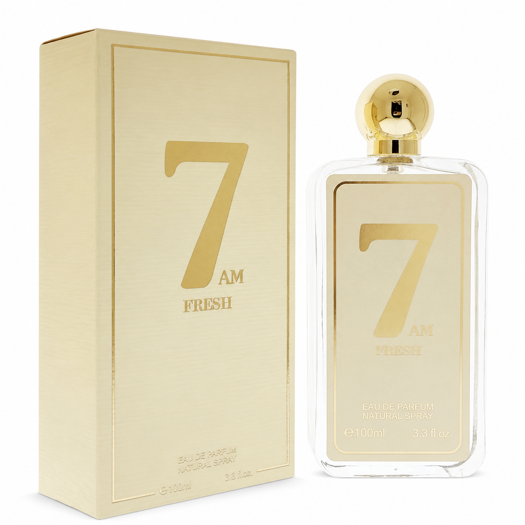7 AM Fresh Eau de Parfum 100ml (3.3 oz) – Long Lasting Fresh Citrus Woody Perfume for Men &amp; Women – Clean Morning Fragrance Spray – Everyday Light Luxury Scent