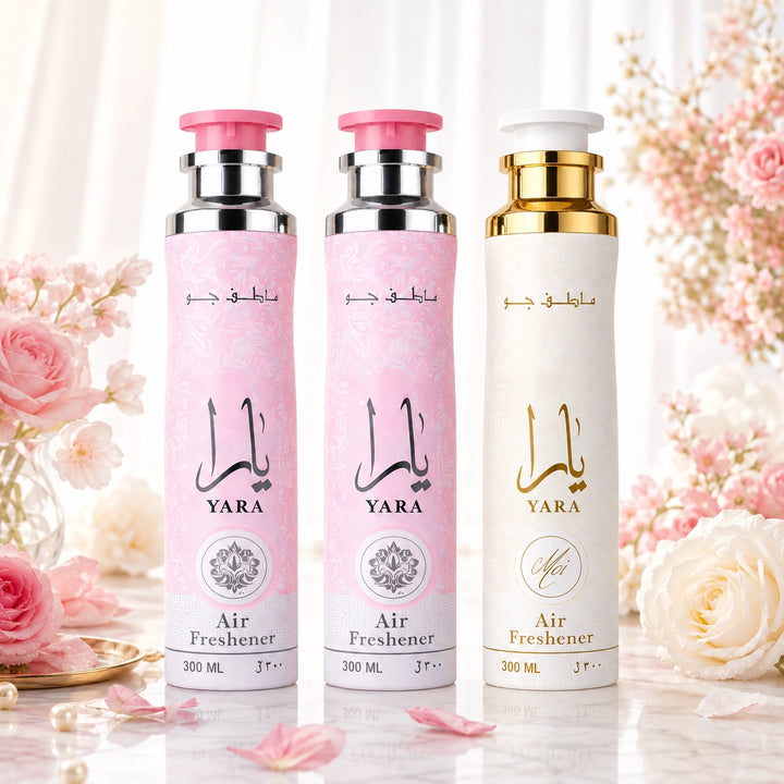 Lattafa Yara Signature Air Freshener Bundle – 3 Premium Room Sprays