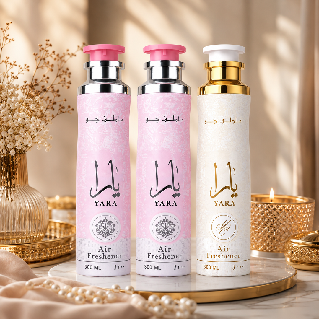 Lattafa Yara &amp; Yara Moi Air Freshener 300ml Pack of 3 Unisex