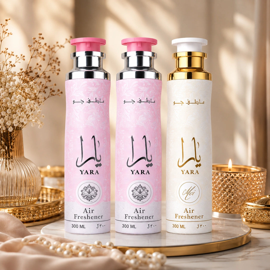 Lattafa Yara Signature Air Freshener Bundle – 3 Premium Room Sprays