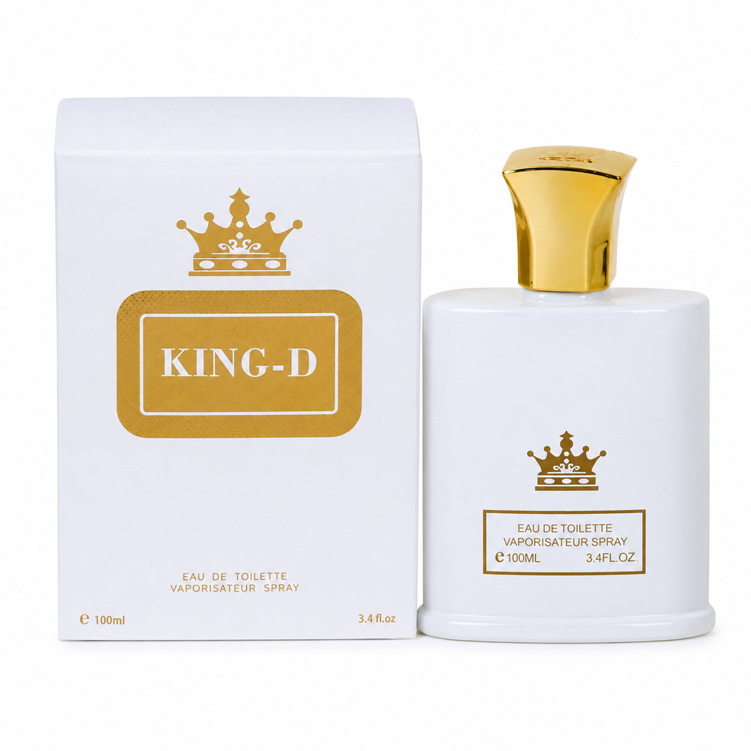 King-D White Unisex Cologne 100ml | Fresh Floral Aromatic EDT