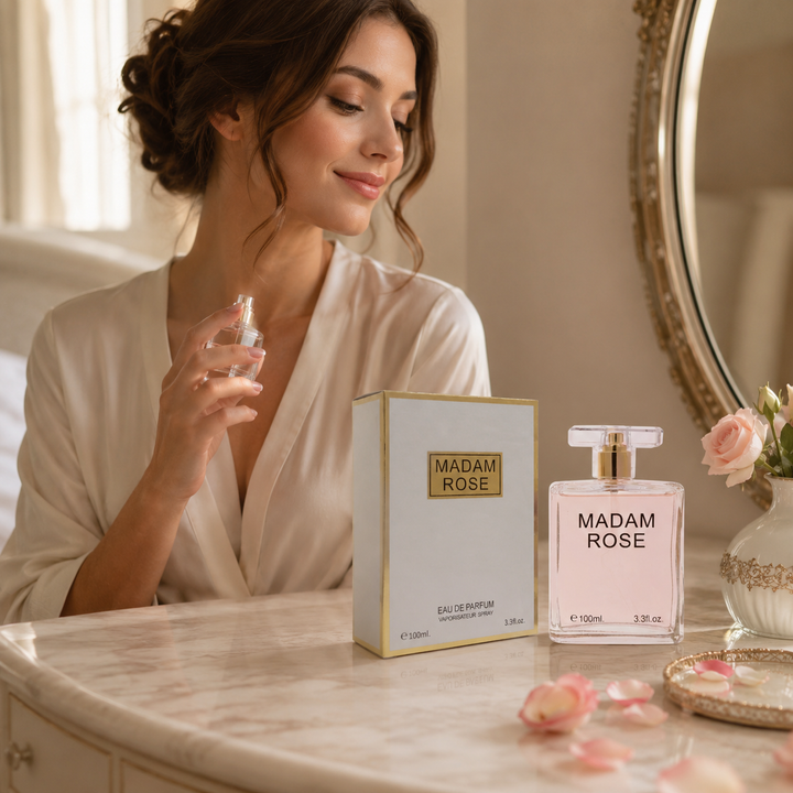 Madam Rose 3.3 oz Eau de Parfum for Women | Romantic Rose Scent