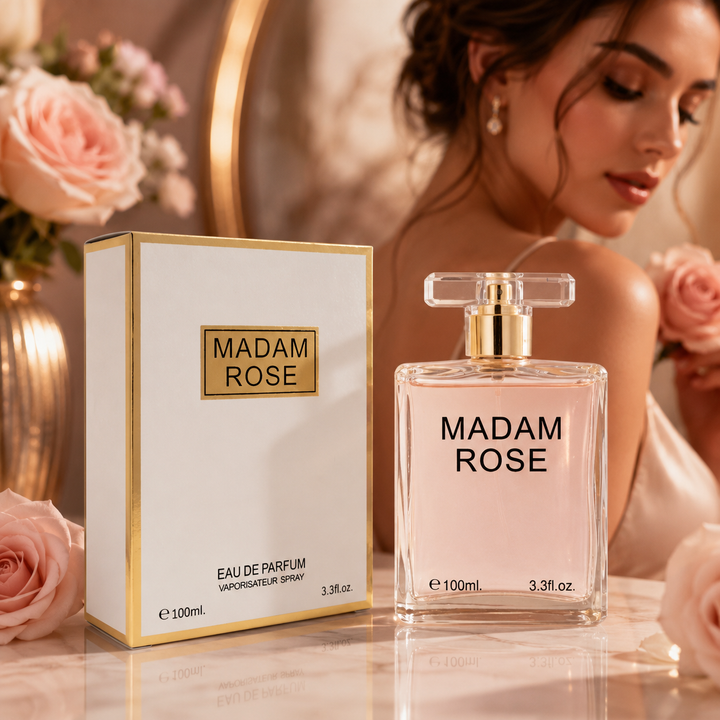 Madam Rose 3.3 oz Eau de Parfum for Women | Romantic Rose Scent