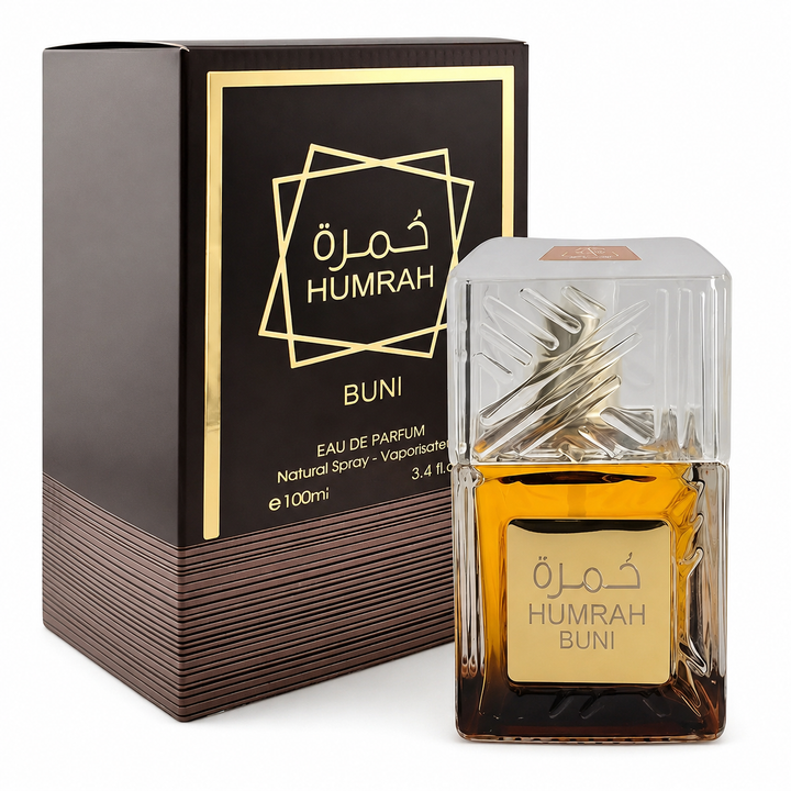 Humrah BUNI Eau de Parfum 3.4 oz (100 ml) – Unisex Warm Spicy Coffee Fragrance – Long Lasting Aromatic Perfume with Woody &amp; Sweet Notes – Bold Evening Scent for Men &amp; Women