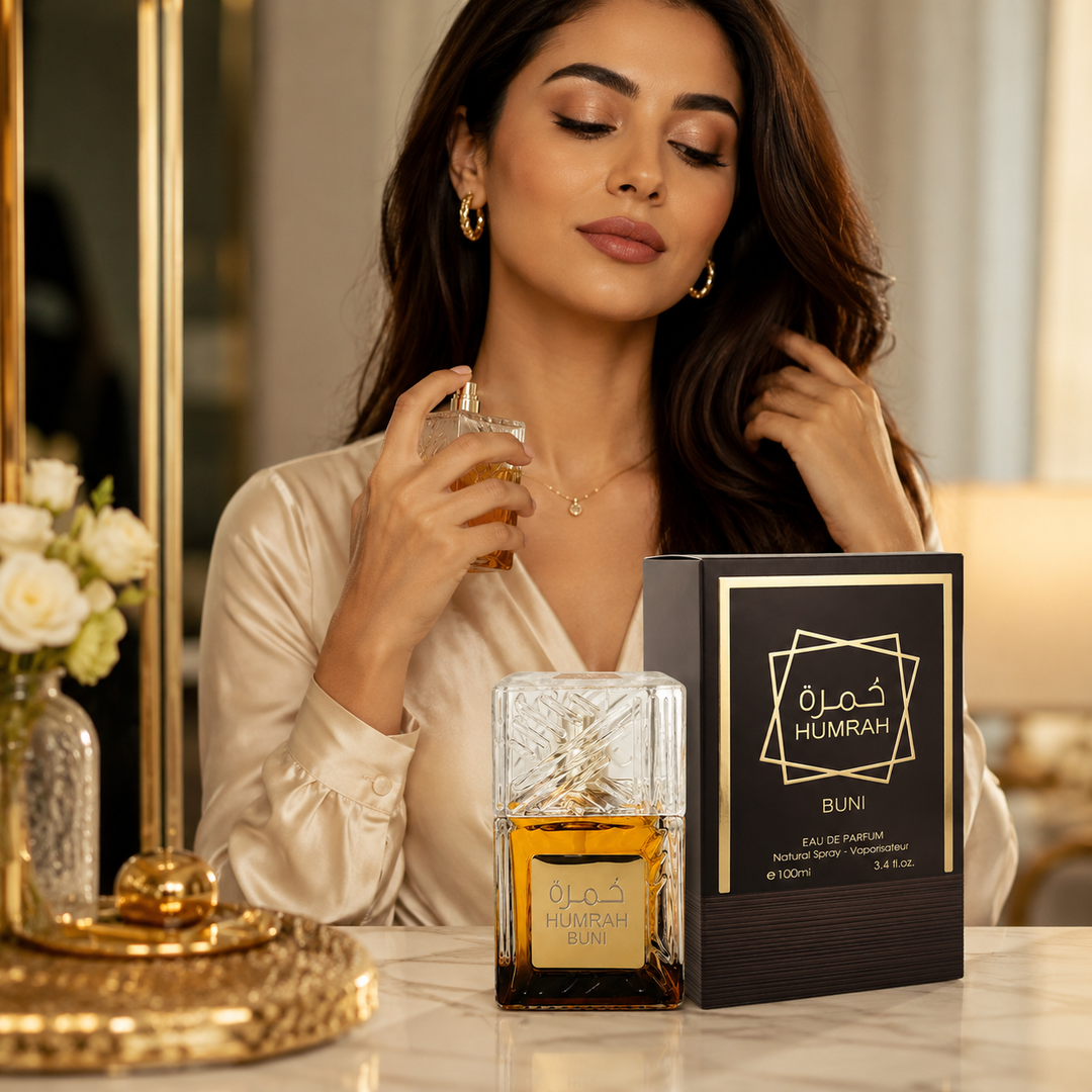 Humrah BUNI Eau de Parfum 3.4 oz (100 ml) – Unisex Warm Spicy Coffee Fragrance – Long Lasting Aromatic Perfume with Woody &amp; Sweet Notes – Bold Evening Scent for Men &amp; Women