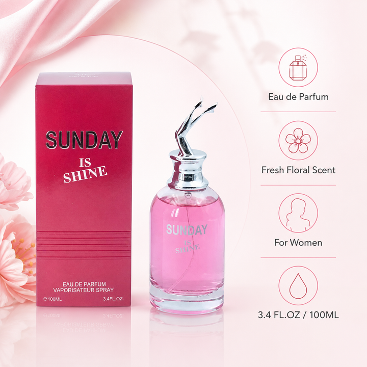 Sunday Is Shine 3.4 oz Eau de Parfum for Women | Fresh Floral Scent