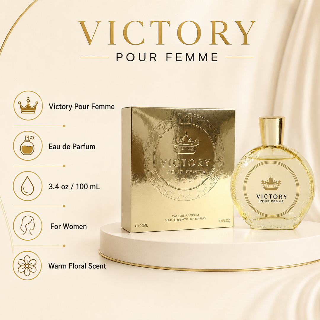Victory Pour Femme 3.4 oz Eau de Parfum for Women | Warm Floral Scent